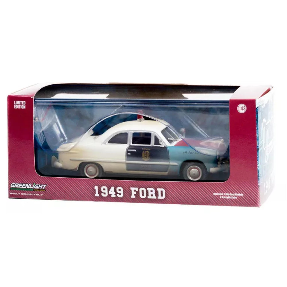 Greenlight 1949 Ford Police Car (Weathered Version) &quot;Tijuana Border Patrol&quot; (Mexico) 1/43 Diecast Model Car