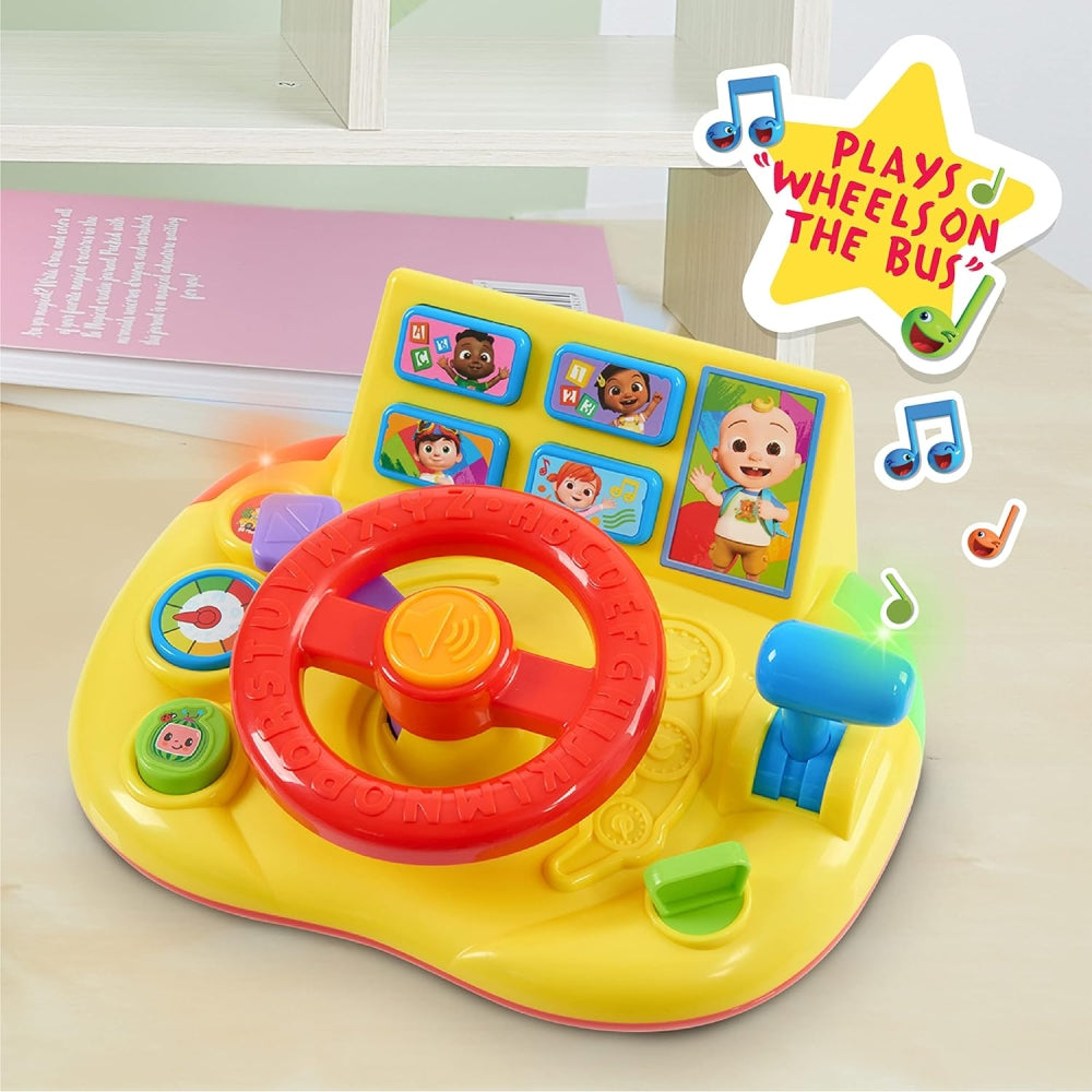 COCOMELON Learning Steering Wheel, Learning &amp; Education, Kids Toys for Ages 18 Months Up