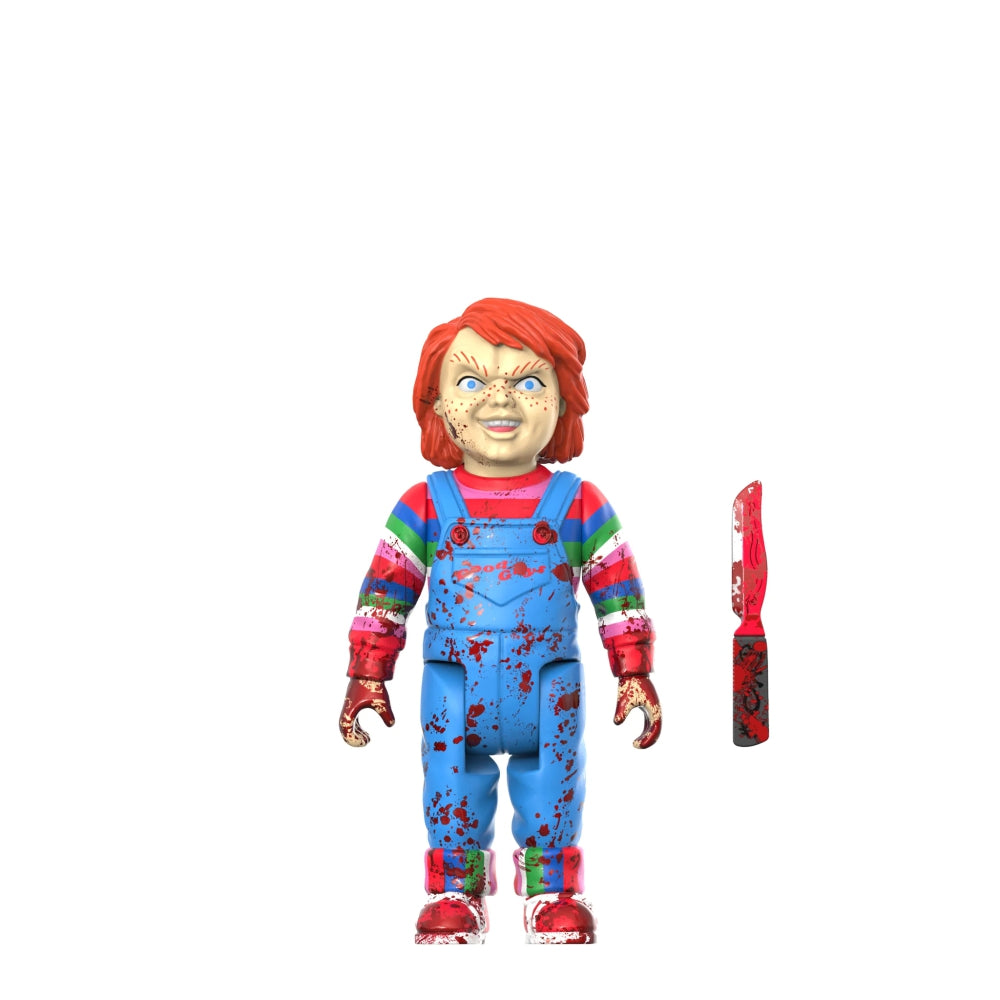 Child&#39;s Play ReAction Figure Homicidal Chucky (Blood Splatter)