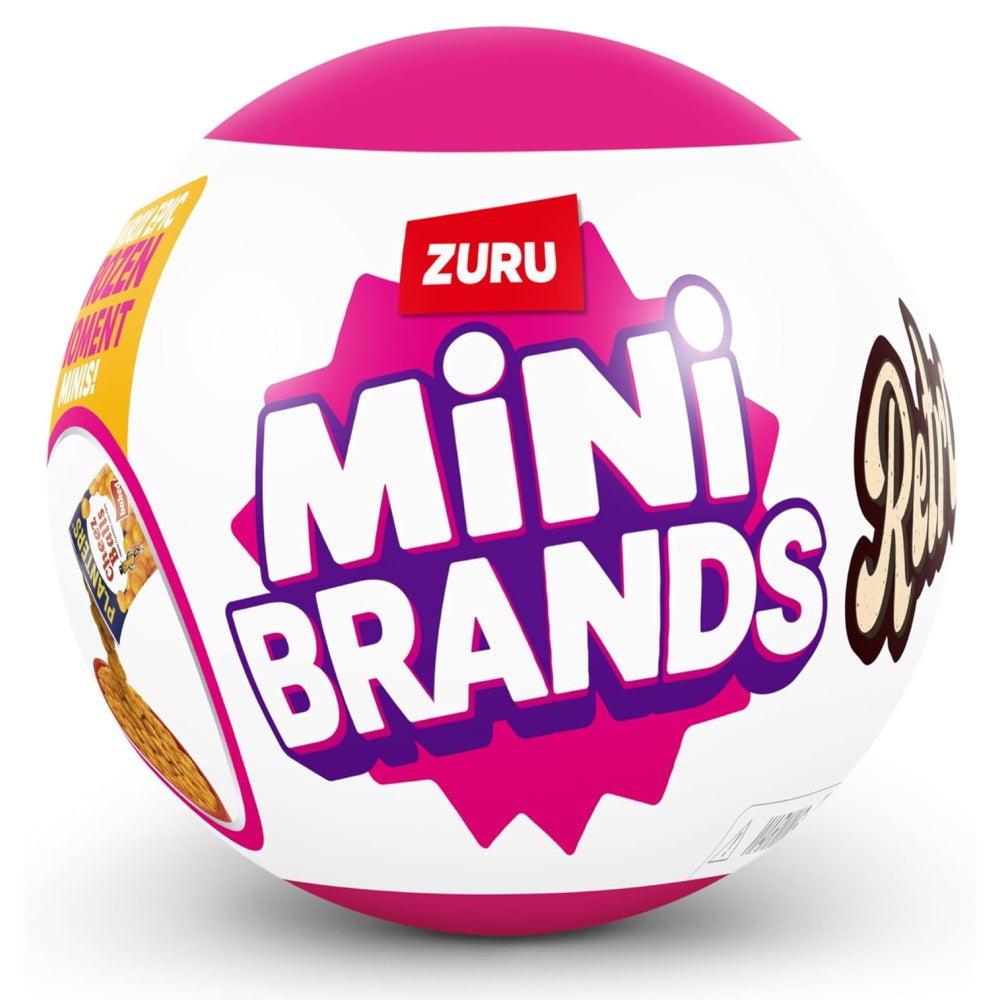 ZURU Mini Brands Retro Single Capsule – Mystery Mini Collectibles (60+ to Collect, Blind Capsule)