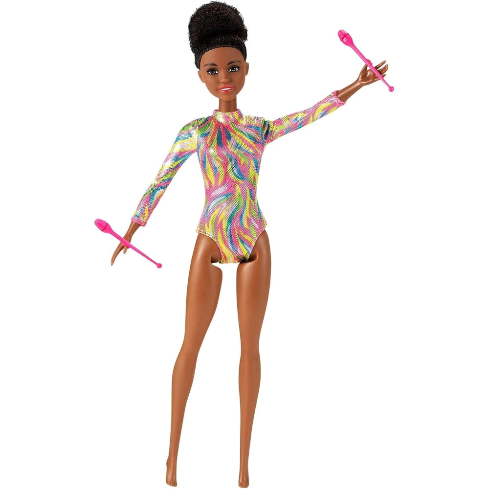 Barbie Rhythmic Gymnast Brunette Doll (12-in), Great Gift for Ages 3 Years Old &amp; Up