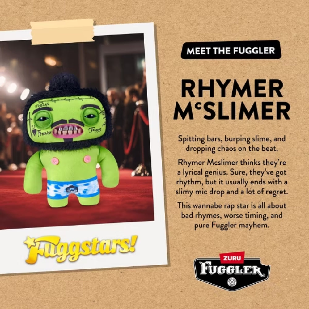 Fuggler Fugg Stars Rhymer McSlimer Plush 9”