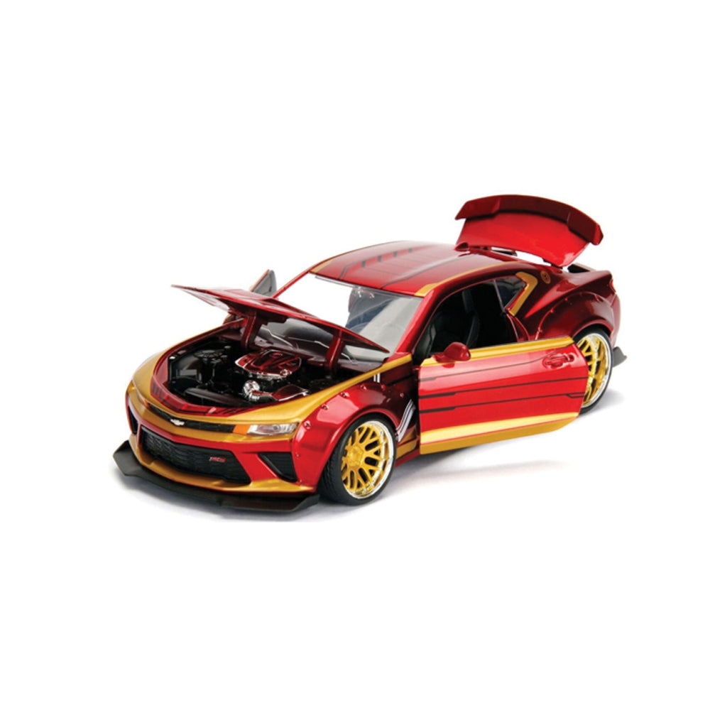 Jada Toys Marvel Iron Man &amp; 2016 Chevy Camaro Die-cast Car