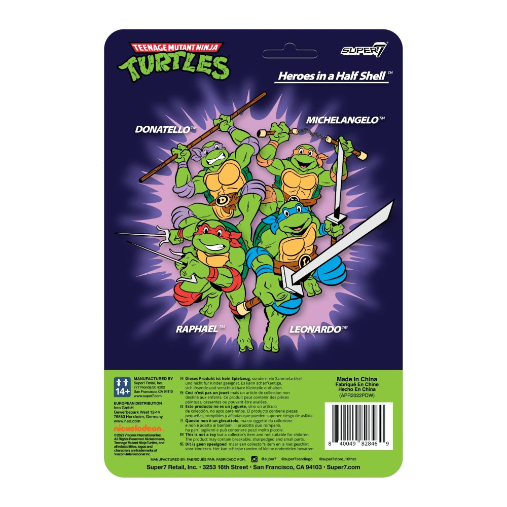 Teenage Mutant Ninja Turtles ReAction Wave 7 Michelangelo (Cartoon)