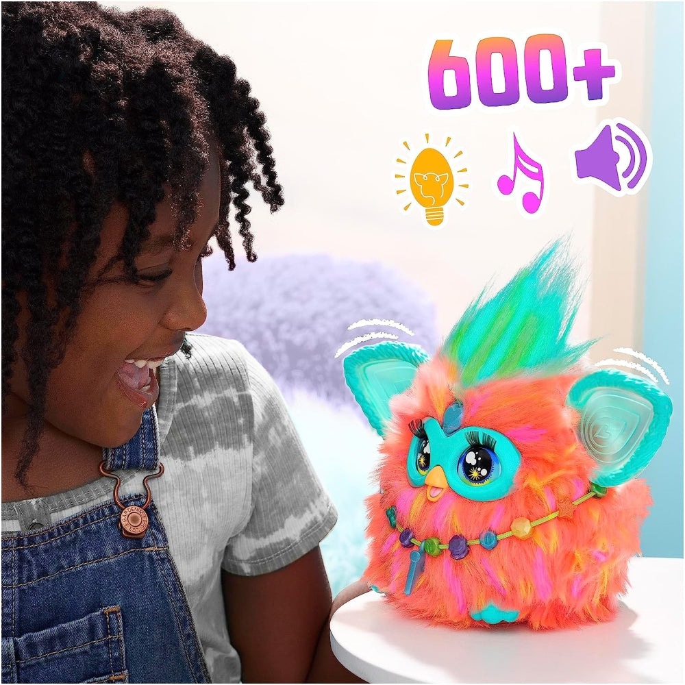 Furby Purple Plush Interactive Toys for 6 Year Old Girls & Boys & Up/