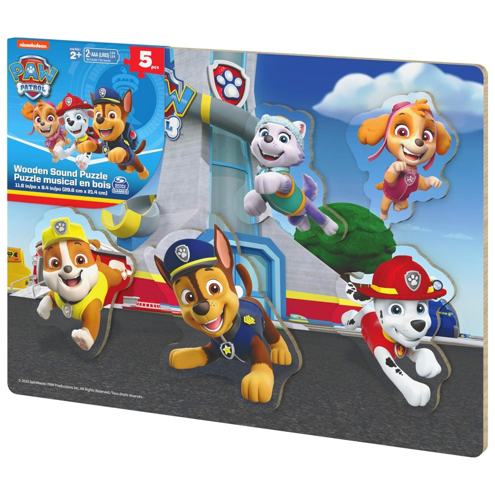 SPIN MASTER GAMES Spin Master PAW Patrol Chunky Wood Sound Puzzle