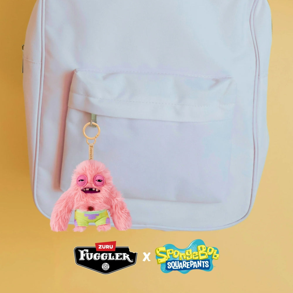 Fuggler SpongeBob Patrick Star Key Ring Plush 5”