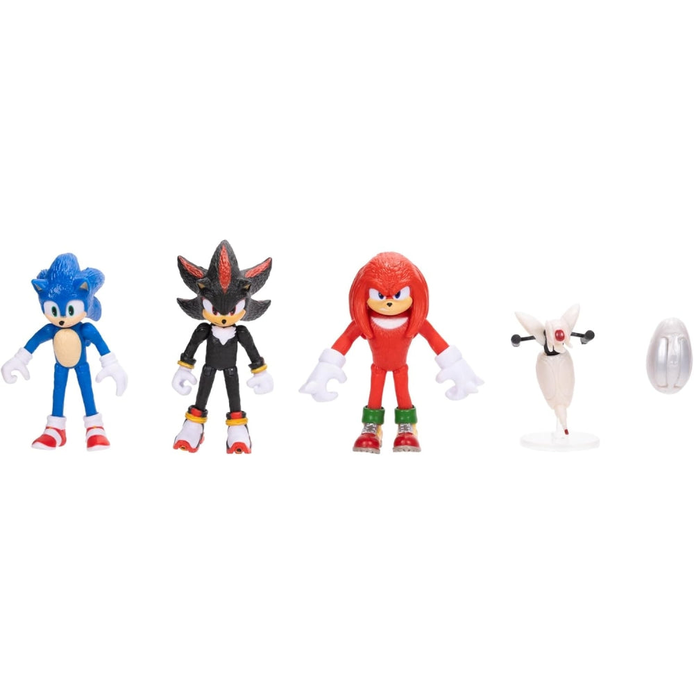 Sonic the Hedgehog 3 Movie Action Figures Multi-Pack – 2.5” Collector Set with Sonic, Knuckles, Shadow, Buzz Bomber & Drone