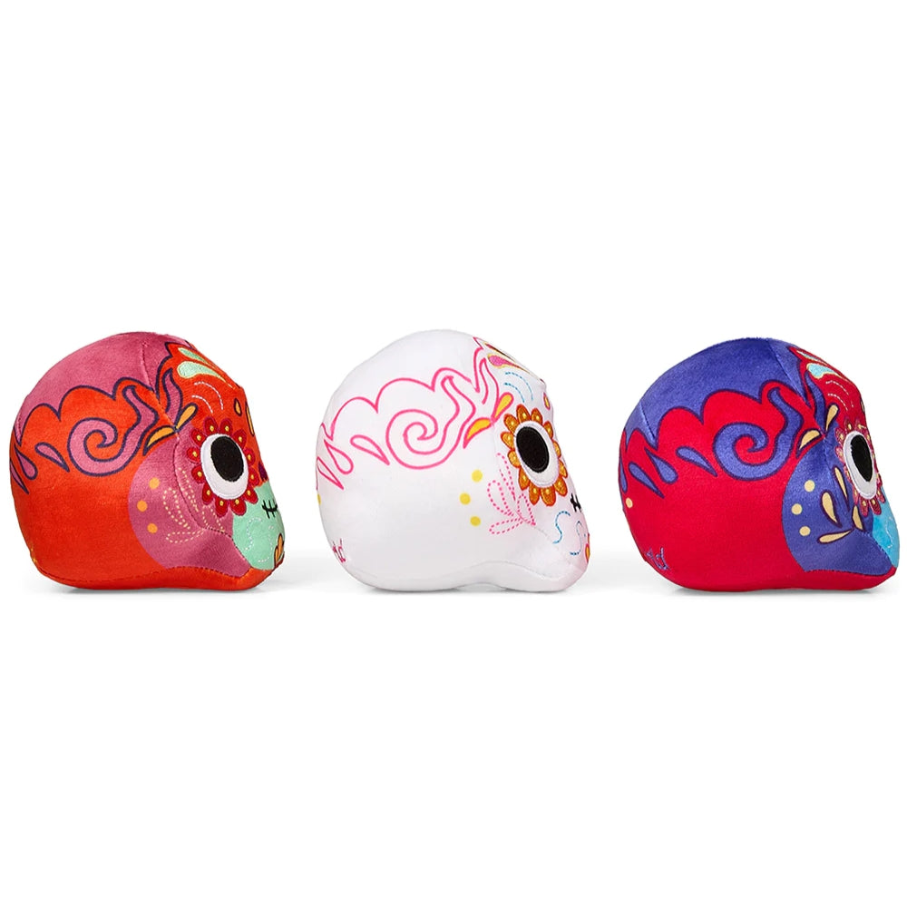 Yummy World Dia De Los Muertos Sugar Skulls Glow-In-The-Dark Plush Set