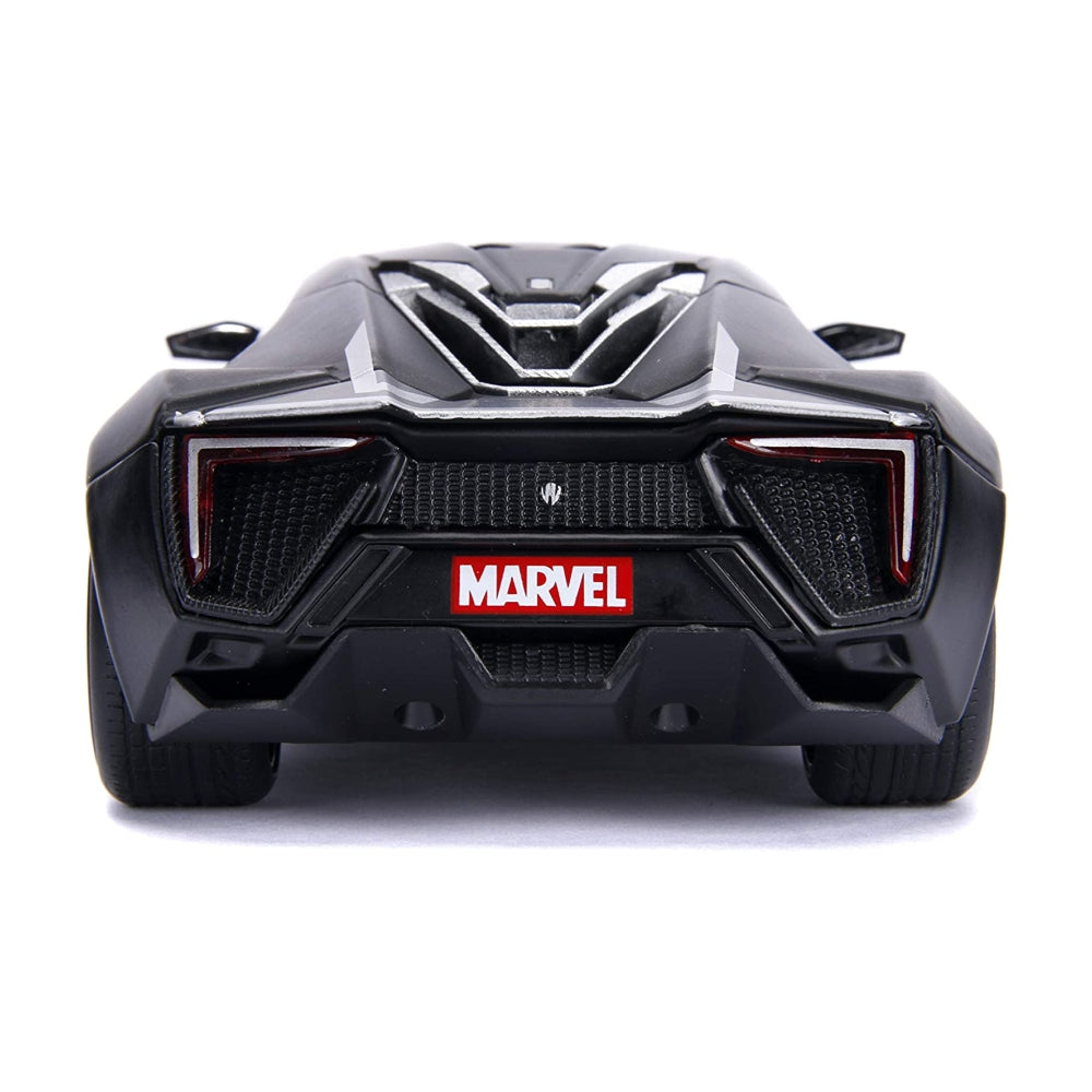 Rubber Marvel Black Panther & Lykan Hypersport Die-cast Car