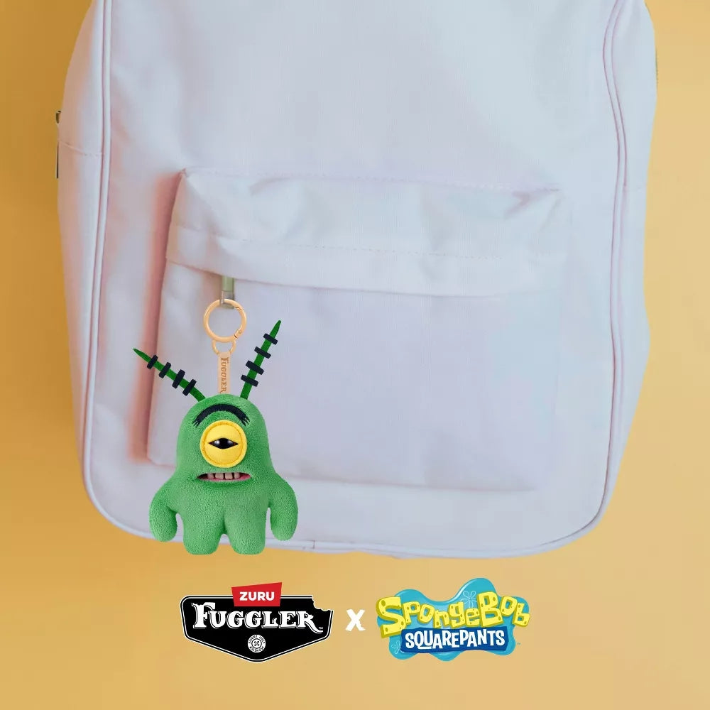 Fuggler SpongeBob Sheldon Plankton Key Ring Plush 5”