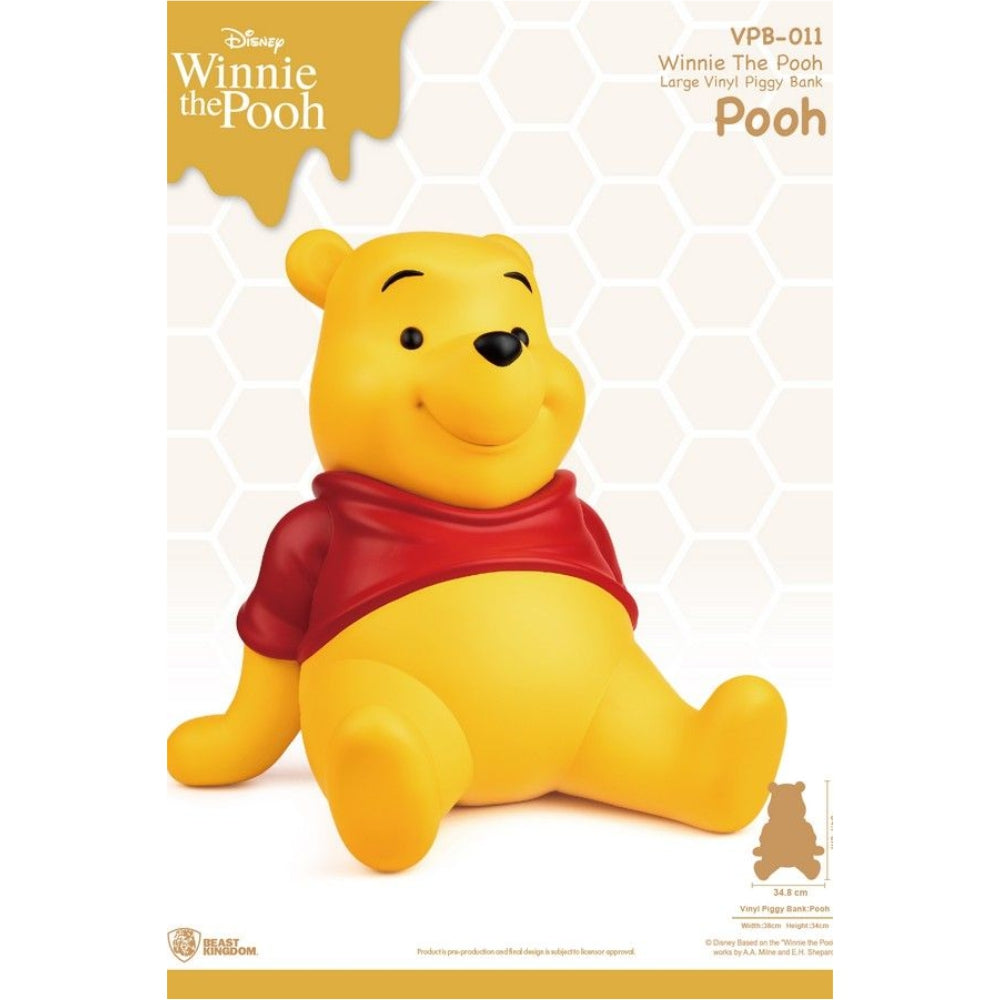 WINNIE THE POOH LARGE VINYL PIGGY BANK POOH