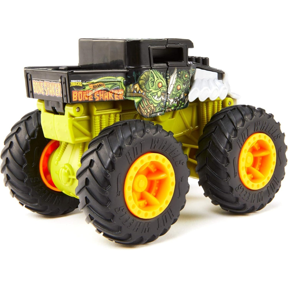 Hot Wheels Monster Trucks Bash-Ups 1:43 Scale Assorted Monster Truck Set — Push-And-Crash Action Toy Vehicles