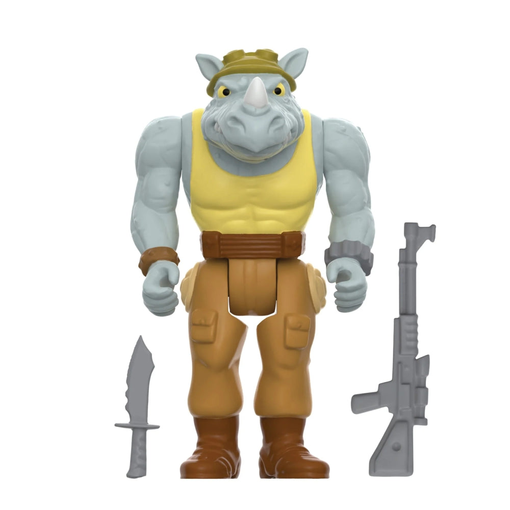 Teenage Mutant Ninja Turtles ReAction Figures Wave 8 Rocksteady (Cartoon)