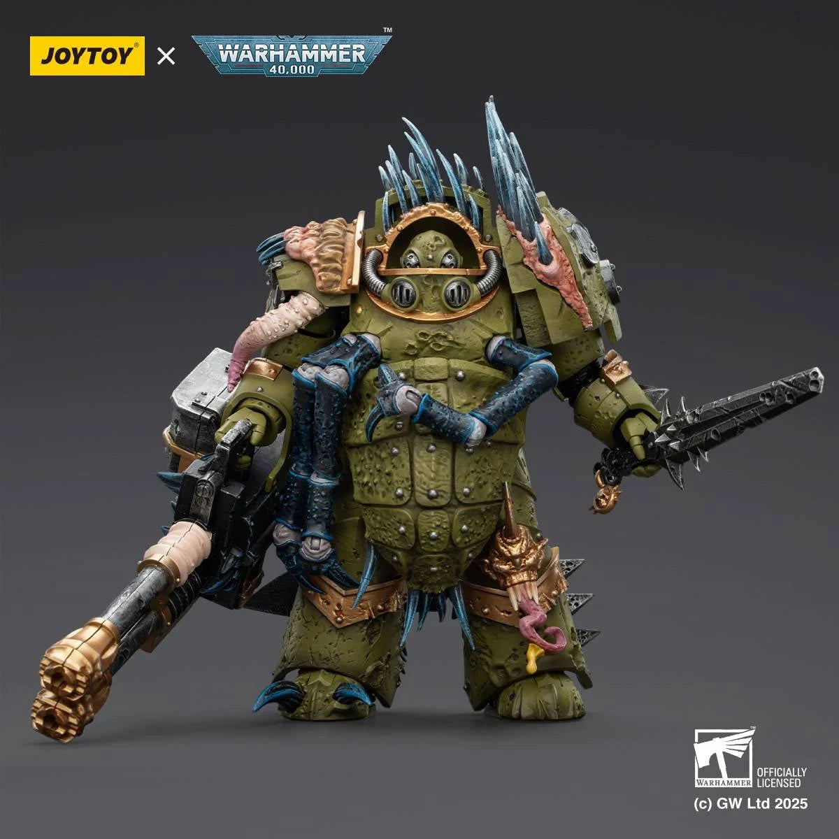 Joy Toy Warhammer 40K Death Guard Blightlord Terminator Reaper Autocannon Figure