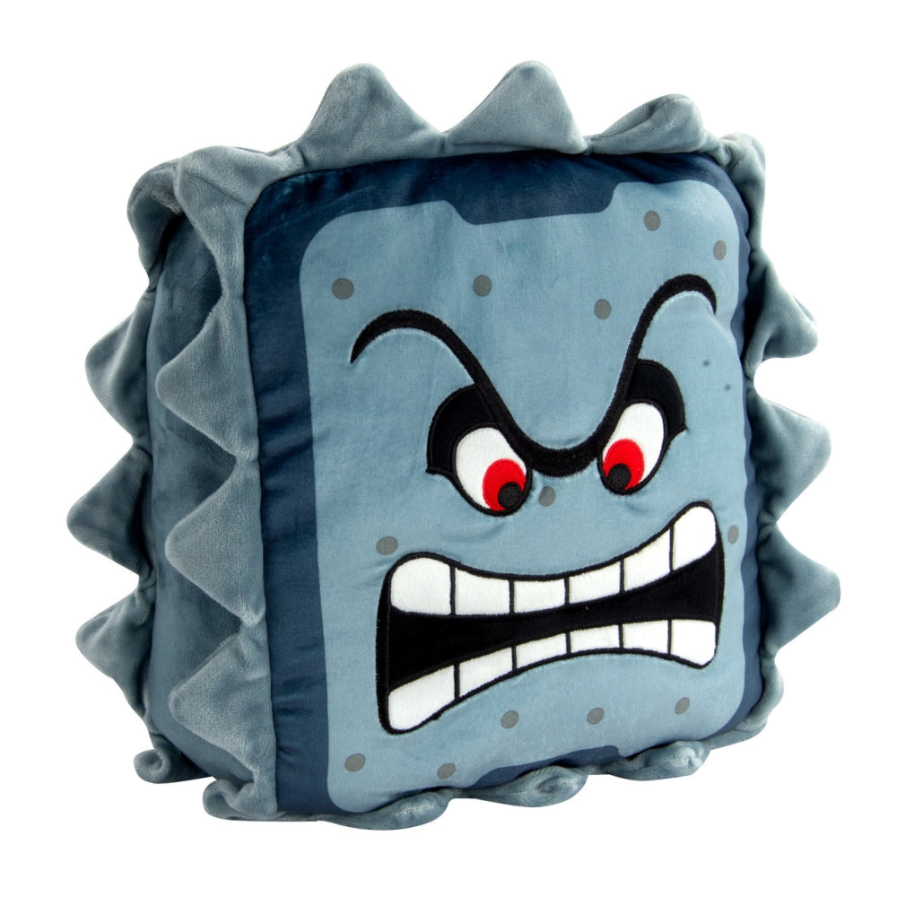 Club Mocchi- Mocchi- Super Mario™ Thwomp Mega Plush Stuffed Toy, 15 inch