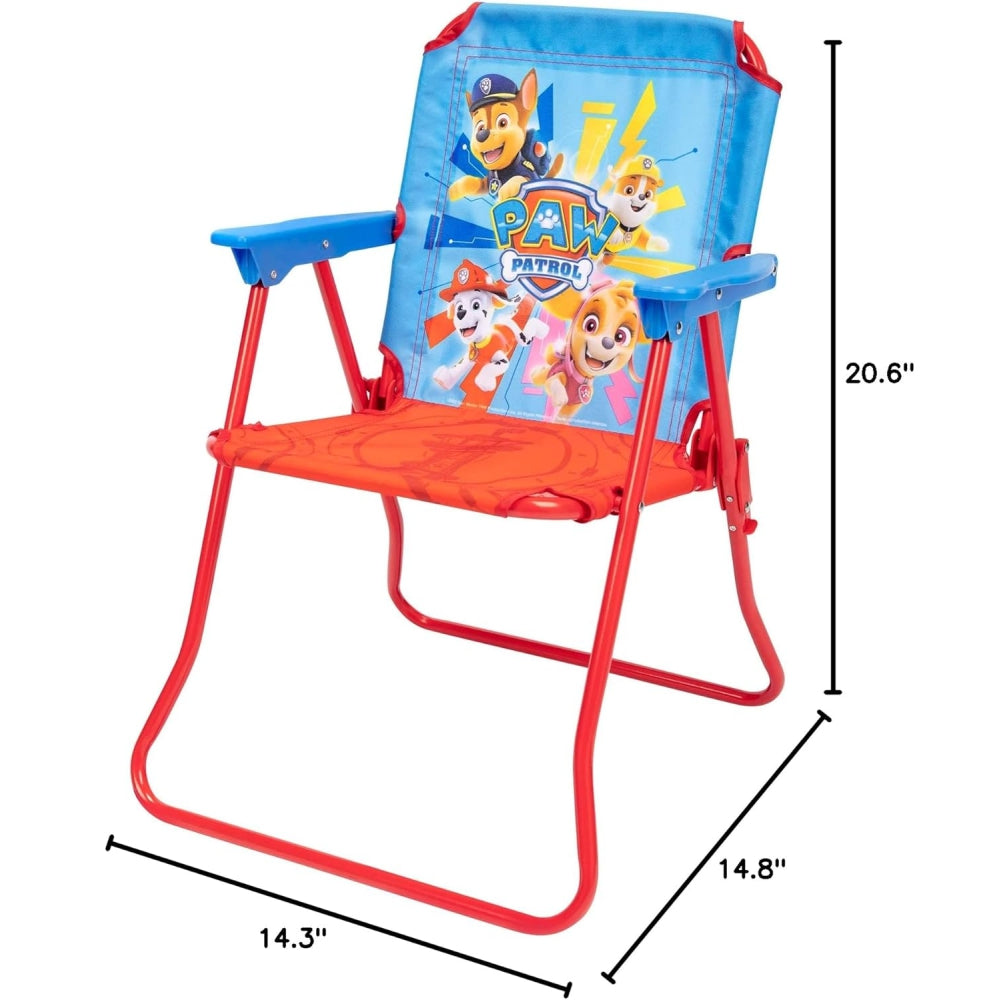 Paw Patrol Kids Folding Patio Chair – Foldable Outdoor/Indoor Seat with Character Graphics (Ages 3–6+)