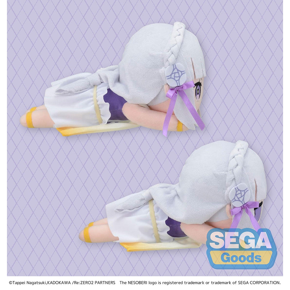 NESOBERI (Lay-Down) &quot;Re:ZERO -Starting Life in Another World-&quot; SP Plush &quot;Emilia&quot;