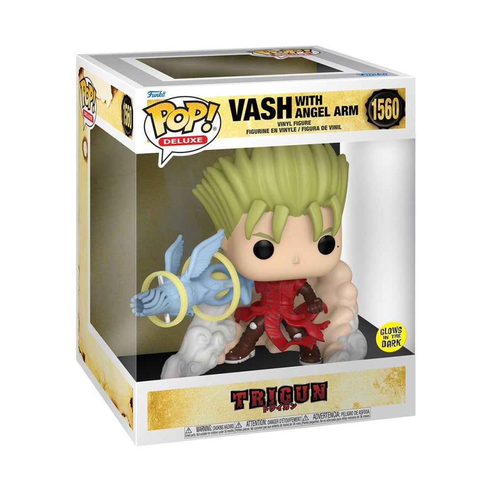 Trigun Vash with Angel Arm Glow-in-the-Dark Deluxe Funko Pop! Vinyl Figure