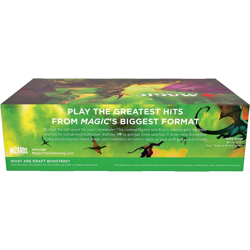 Magic The Gathering Commander Masters Draft Booster Box - 24 Packs (48 - Retroversetoys Magic The Gathering Commander Masters Draft Booster Box - 24 Packs (48 - Retroversetoys