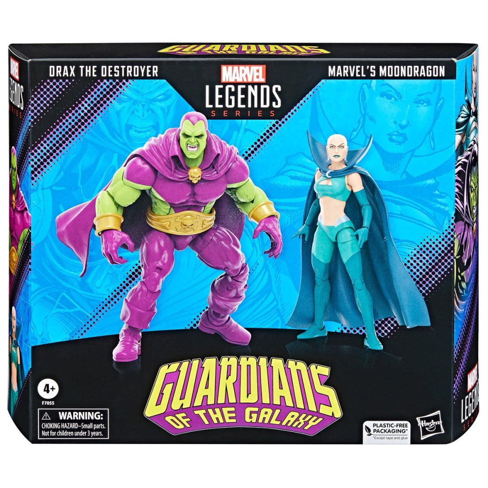 Guardians of the Galaxy Marvel Legends Drax the Destroyer and Marvel&#39;s Moondragon 6-Inch Action Figures