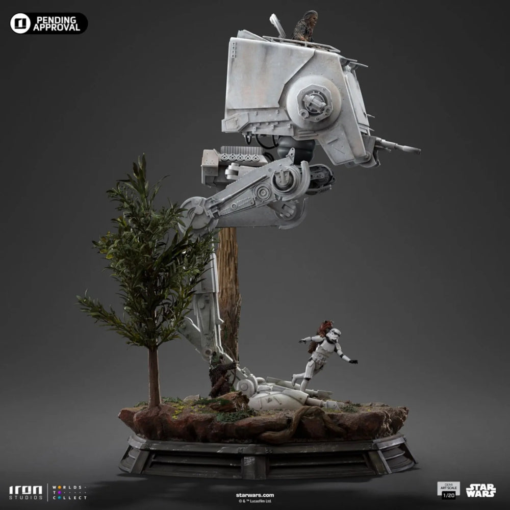 AT-ST and Chewbacca - Star Wars - Demi Art Scale 1/20 - Iron Studios