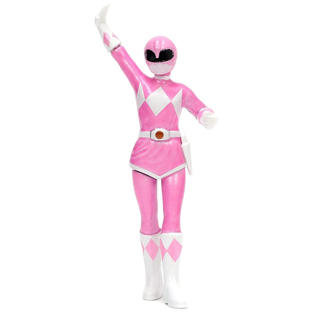 Jada Toys Mighty Morphin Power Rangers 1:24 Toyota FT-1 Concept Die-cast Car w/ 2.75&quot; Pink Ranger Figure