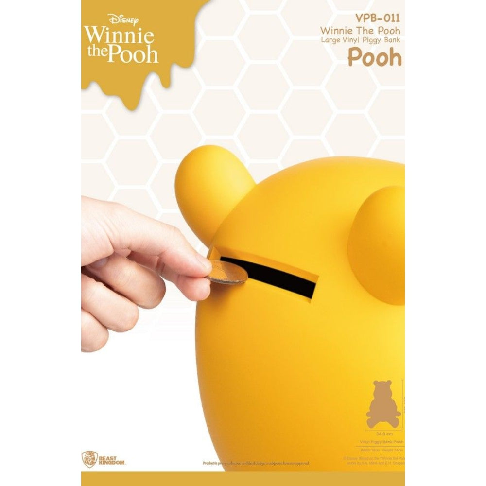 WINNIE THE POOH LARGE VINYL PIGGY BANK POOH