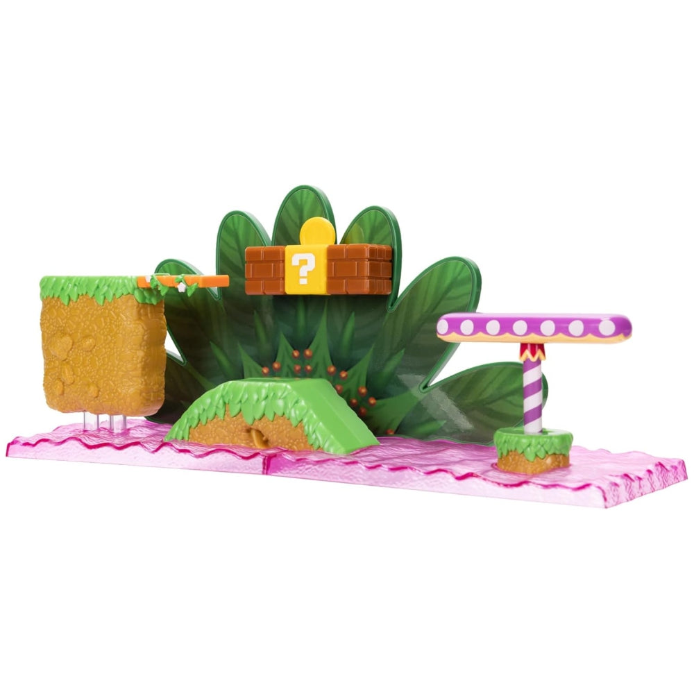 Nintendo Super Mario Super Soda Jungle Playset – Interactive Diorama Set with 2.5” Mario Figure