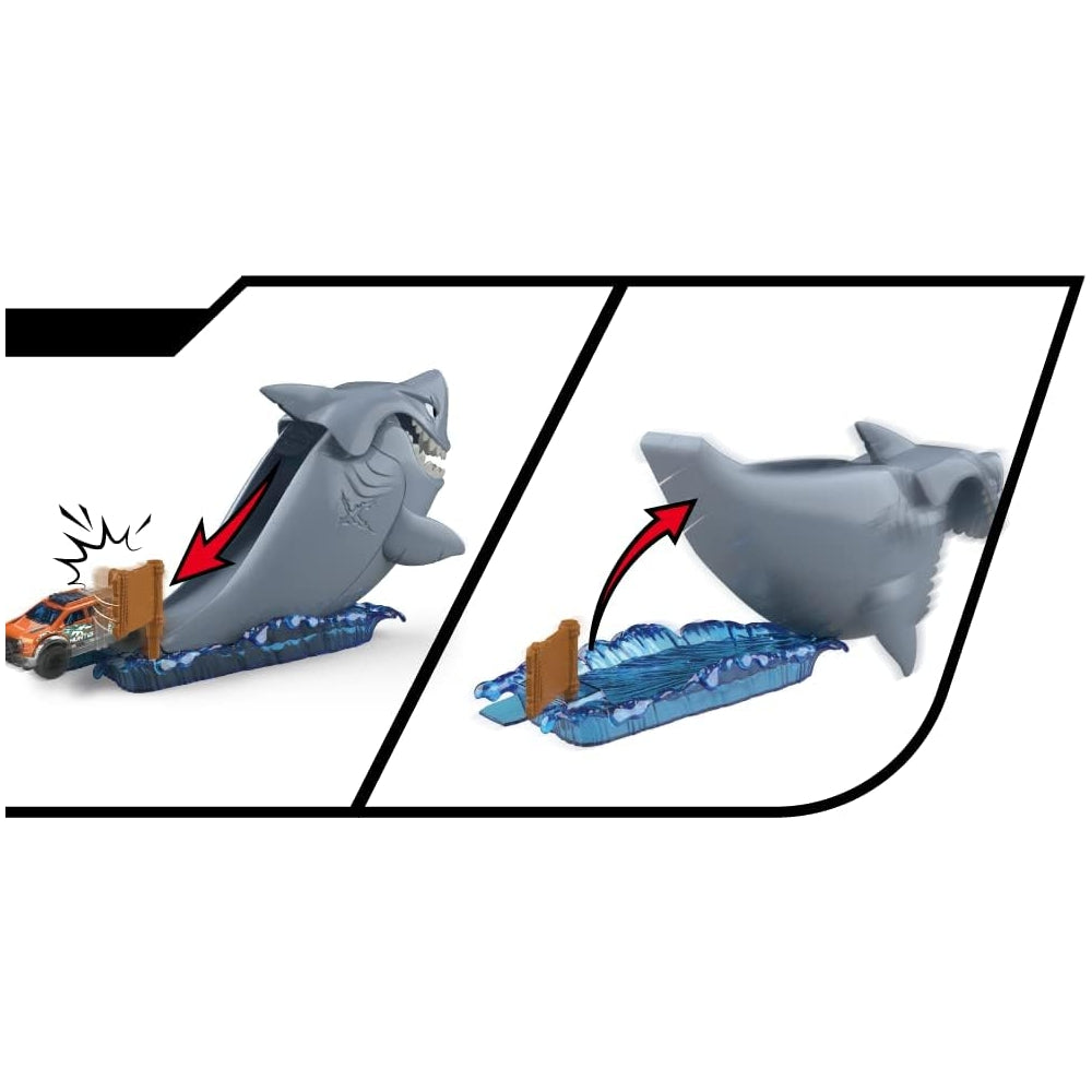ZURU Metal Machines 6760 Shark Attack Playset – Fun Mini Track & Shark Action Toy