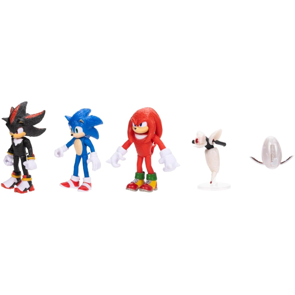 Sonic the Hedgehog 3 Movie Action Figures Multi-Pack – 2.5” Collector Set with Sonic, Knuckles, Shadow, Buzz Bomber & Drone