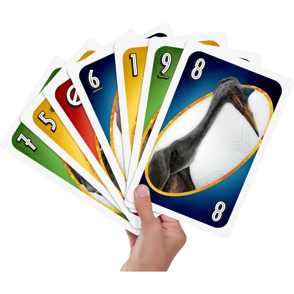 Mattel Games Giant UNO Jurassic World Domination Card Game for Kids &amp; Game Night
