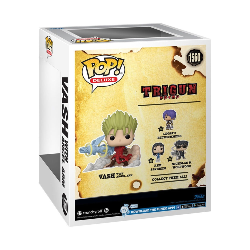 Trigun Vash with Angel Arm Glow-in-the-Dark Deluxe Funko Pop! Vinyl Figure