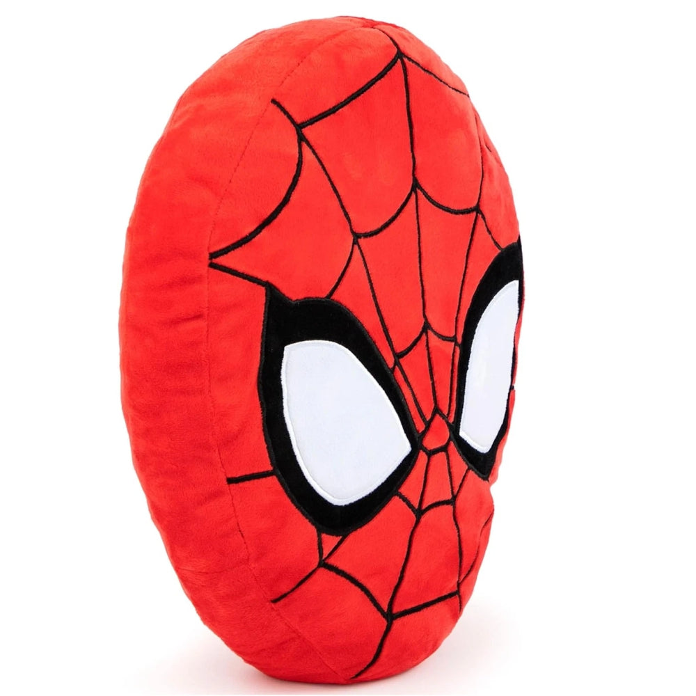 Marvel Spider-Man Head Shaped Plush Pillow — Squishy Soft Cloud Cushion (11×13")