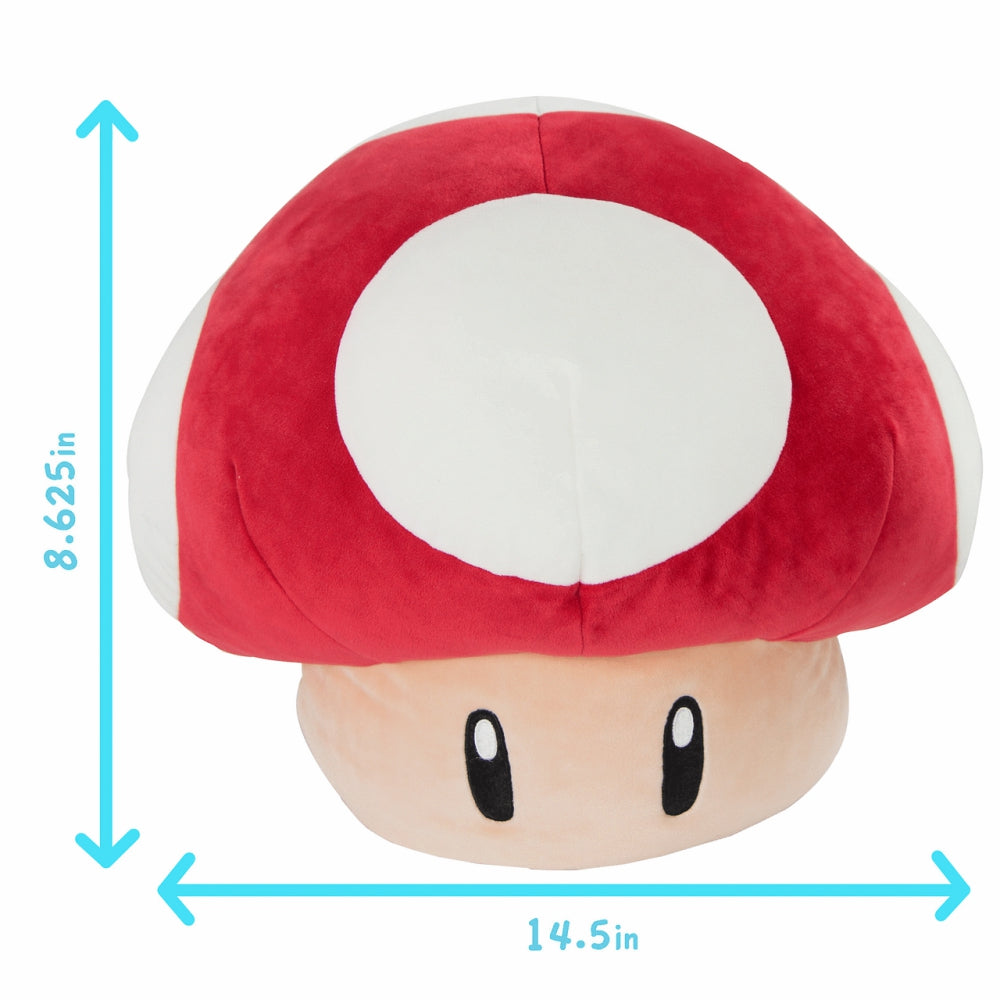 Mocchi- Super Mario™ Super Mushroom Mega Plush Toy, 15 inch