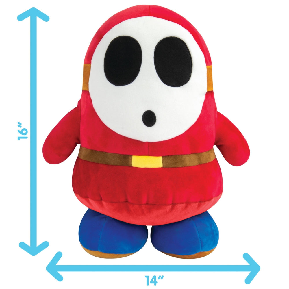 Club Mocchi- Mocchi- Super Mario™ Shy Guy Mega Plush Stuffed Toy, 15 inch