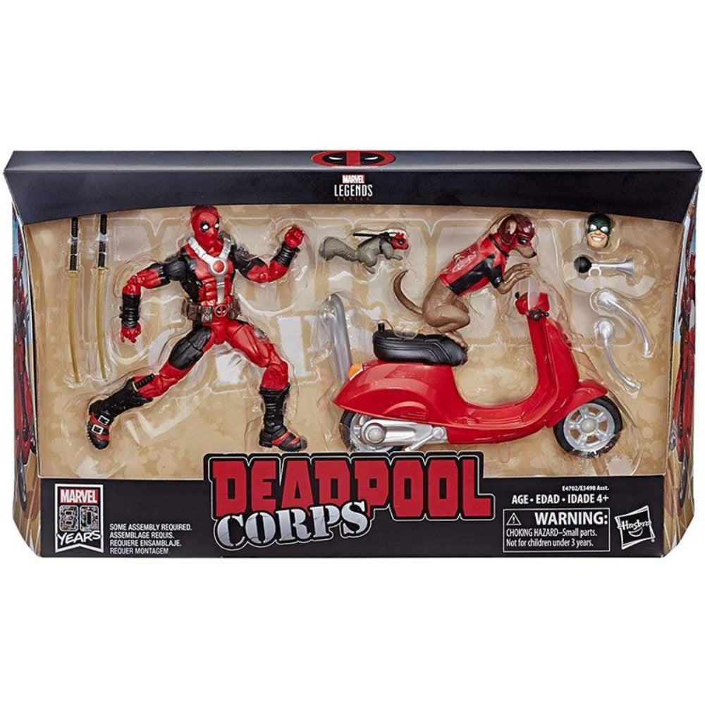 Marvel Legends Ultimate Deadpool Corps 6-Inch Action Figures with Scooter