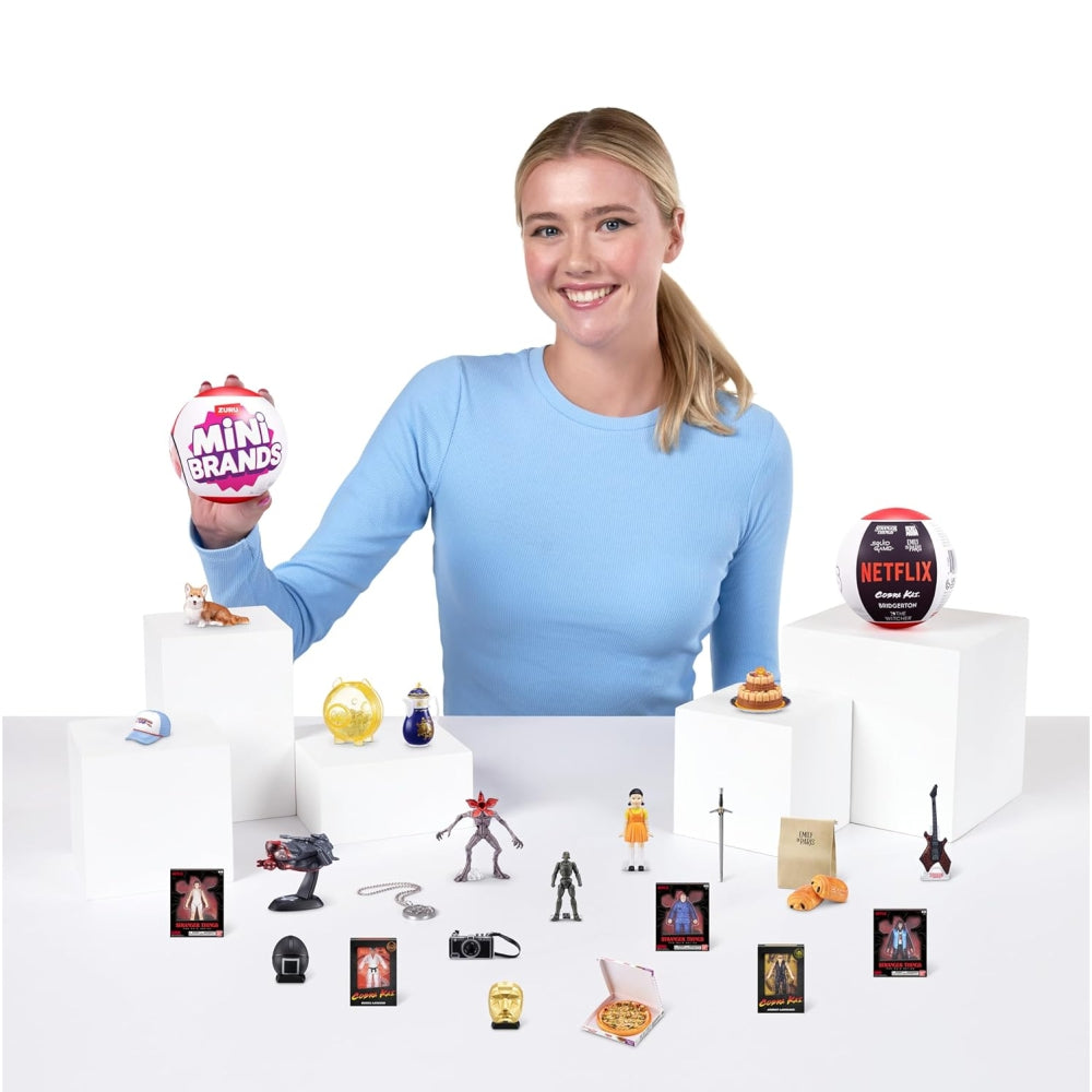 ZURU Mini Brands Netflix Capsule – Collectible Mystery Mini Figures (Blind Capsule, Assorted)