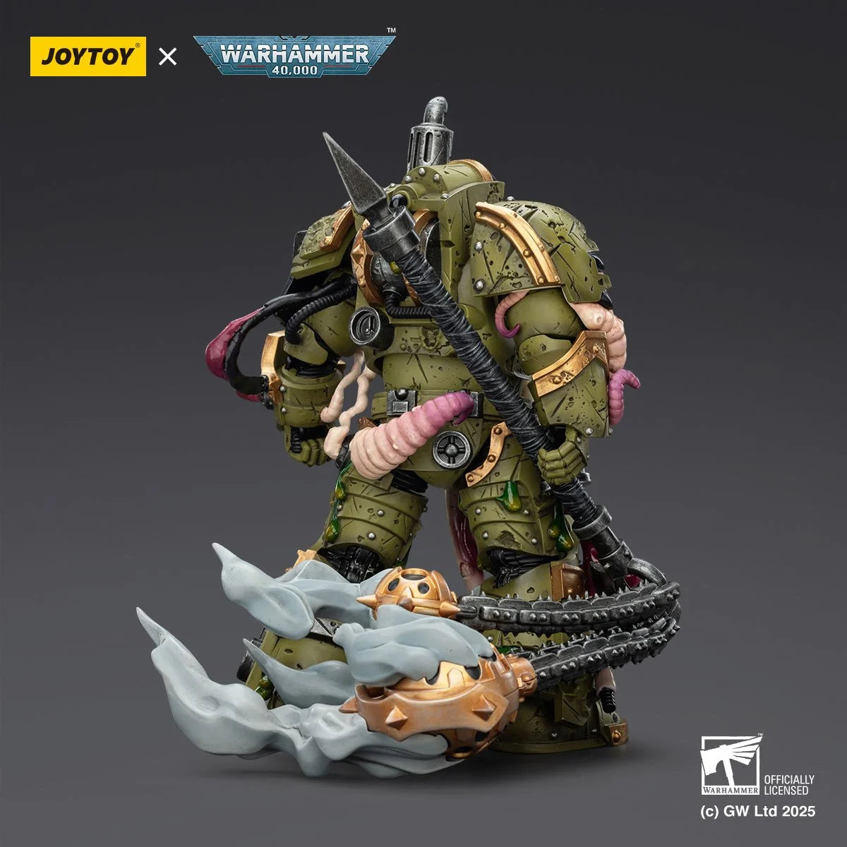 Joy Toy Warhammer 40K Death Guard Blightlord Terminator Action Figure with Flail