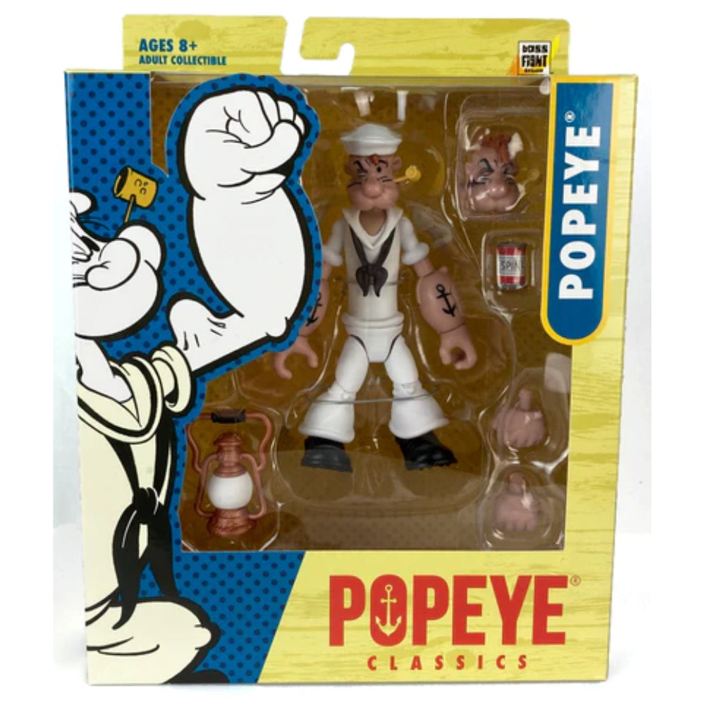 Popeye Classics Action Figure: Popeye White Sailor Suit