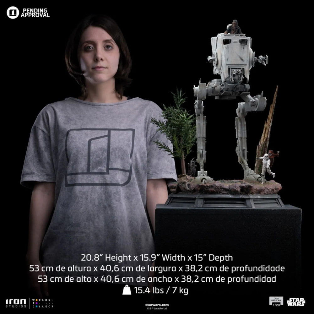 AT-ST and Chewbacca - Star Wars - Demi Art Scale 1/20 - Iron Studios