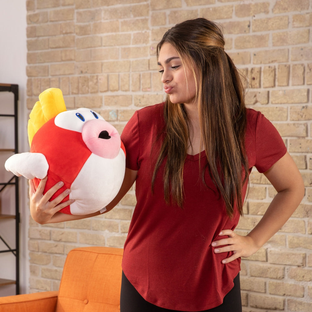 Club Mocchi- Mocchi- Super Mario™ Cheep Cheep Mega Plush Toy, 15 inch