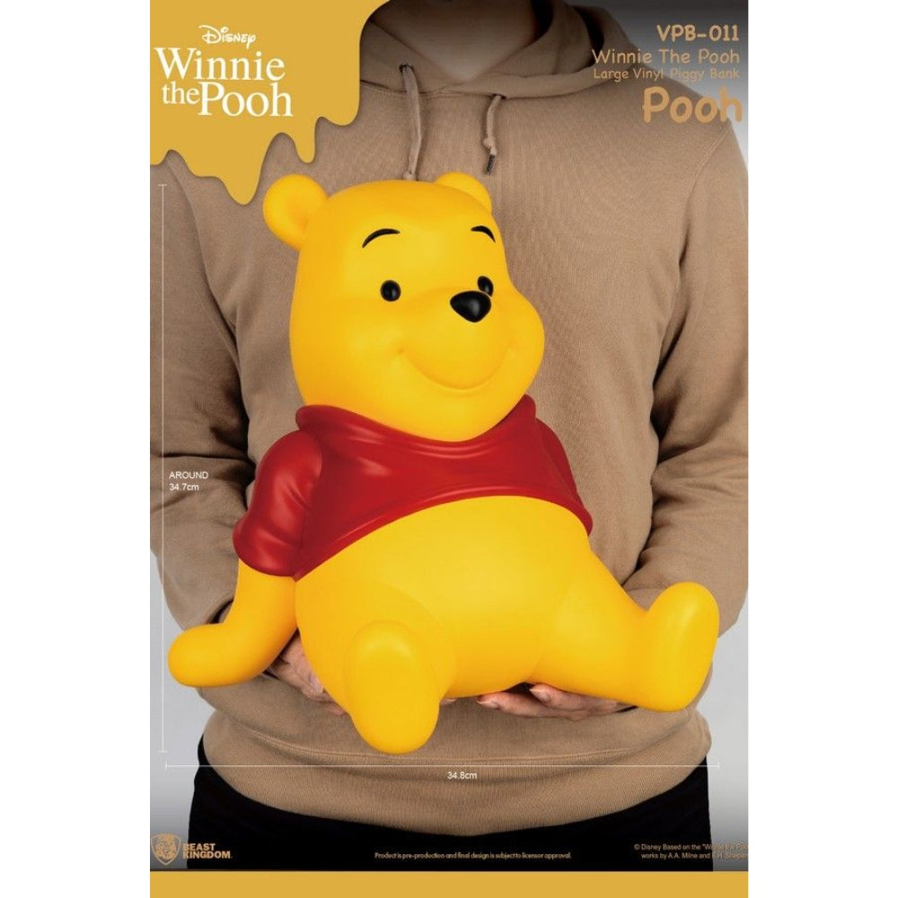 WINNIE THE POOH LARGE VINYL PIGGY BANK POOH