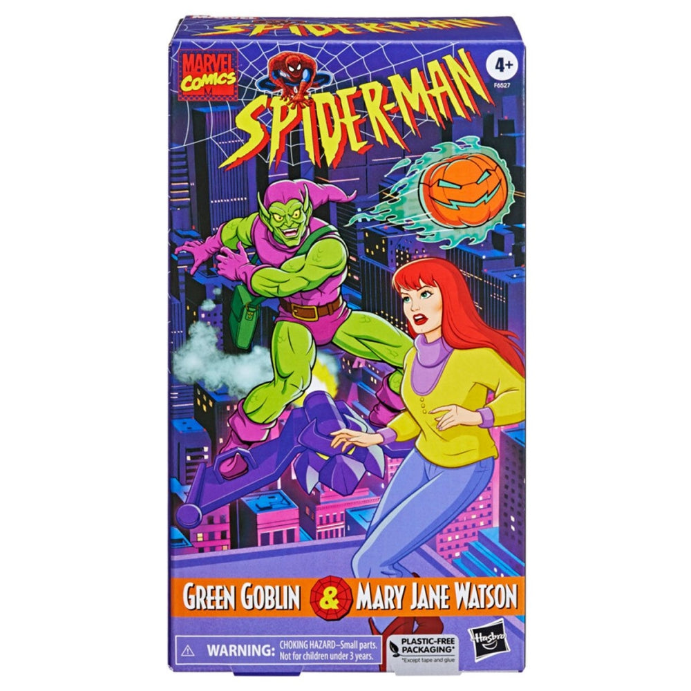 Spider-Man Marvel Legends Mary Jane Watson and Green Goblin 6-Inch Action Figures