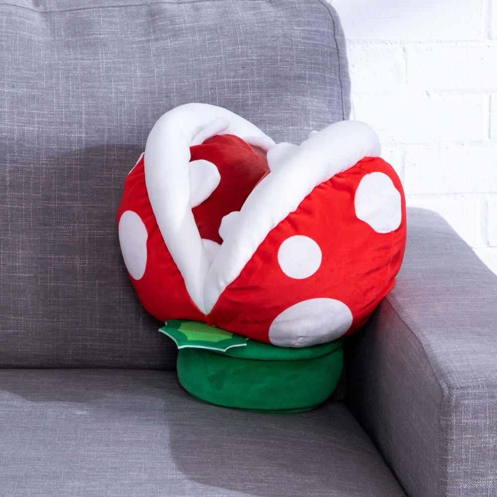 Club Mocchi- Mocchi- Super Mario™ Piranha Plant Mega Plush Stuffed Toy, 15 inch