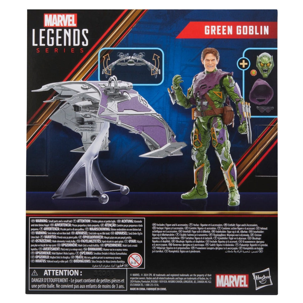 Spider-Man Marvel Legends Series Spider-Man: No Way Home Green Goblin Deluxe 6-Inch Action Figure