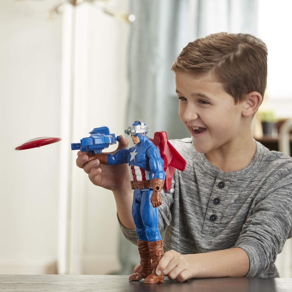 blast gear accessories Marvel Blast Gear Titan Hero Series Captain America E73745l00
