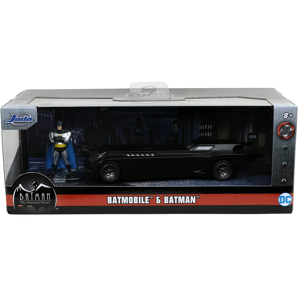 Jada Toys DC Comics Batman: The Animated Series &amp; Batmobile 1:32 Die - Cast Vehicle with Figure
