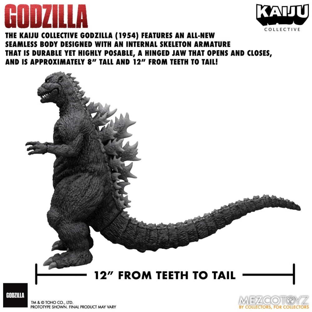 Kaiju Collective Godzilla (1954) Black-and-White Edition Figure