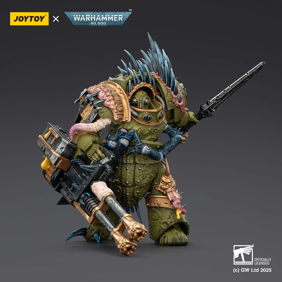 Joy Toy Warhammer 40K Death Guard Blightlord Terminator Reaper Autocannon Figure